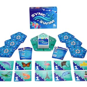 Sync or Swim, Fast and Fun Game, Strategic Card Game, Friendly Party Game, Fun Game for Teens & Adults, Cooperative Game, Endless Replayability