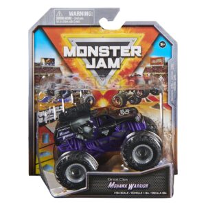 monster jam 2022 spin master 1:64 diecast truck with bonus accessory: arena favorites mohawk warrior