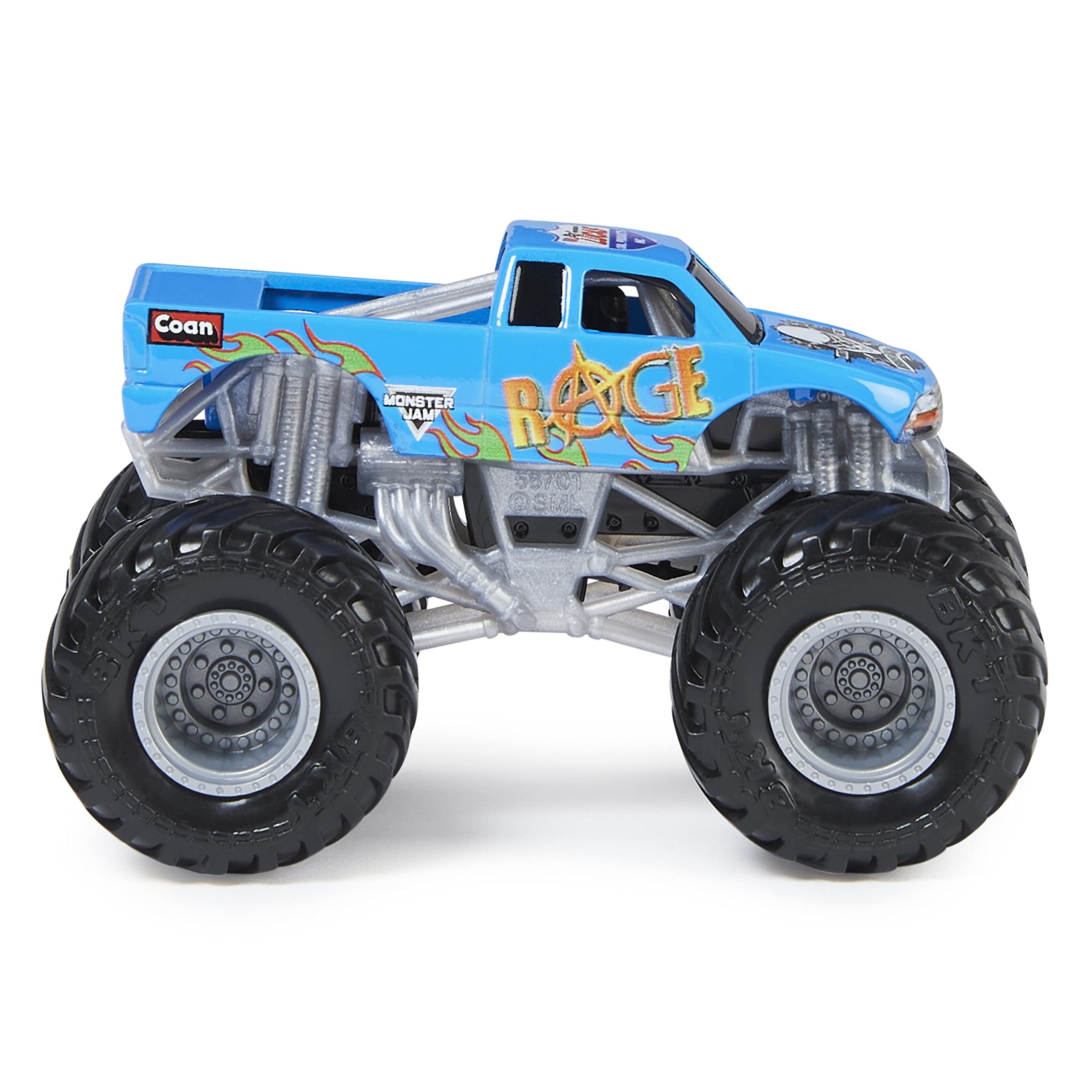 Monster Jam 2022 Spin Master 1:64 Diecast Truck with Bonus Accessory: Arena Favorites Rage