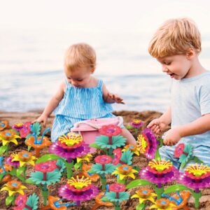 Toys for 3 4 5 6 Years Old Girls Boys Flower Garden Building Blocks STEM Creative Educational Toys Christmas Birthday Gifts for 3 4 5 6 Year Old Girls Kids Toddlers Preschool 3-6 yr Old Girl-102pcs