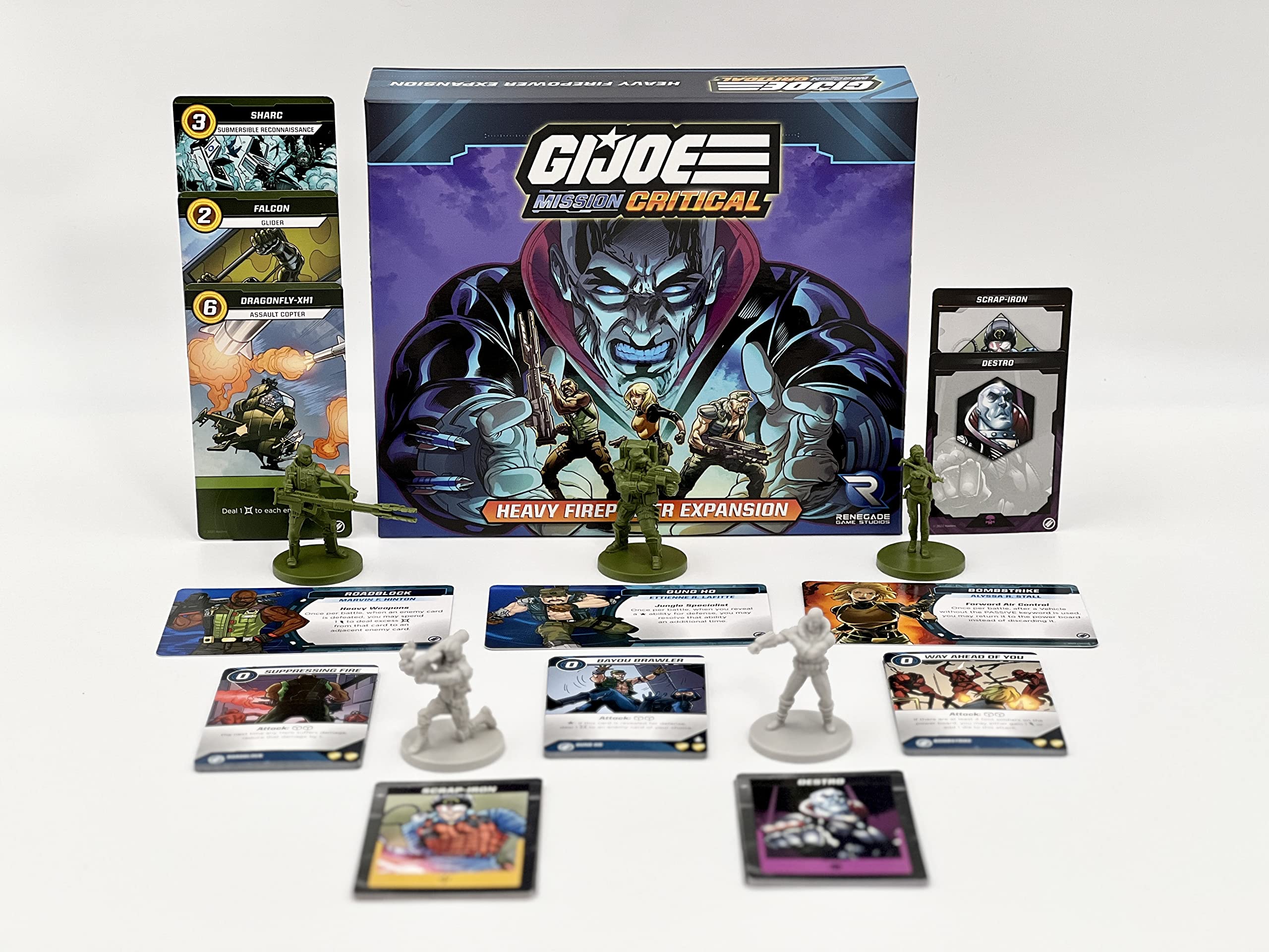 Renegade Games Studios G.I. Joe Mission Critical: Heavy Firepower Expansion - Cooperative Board Game, Role Playing Game, Renegade Game Studios, Ages 14+, 2-5 Players, 45-60 Minute Playing Time