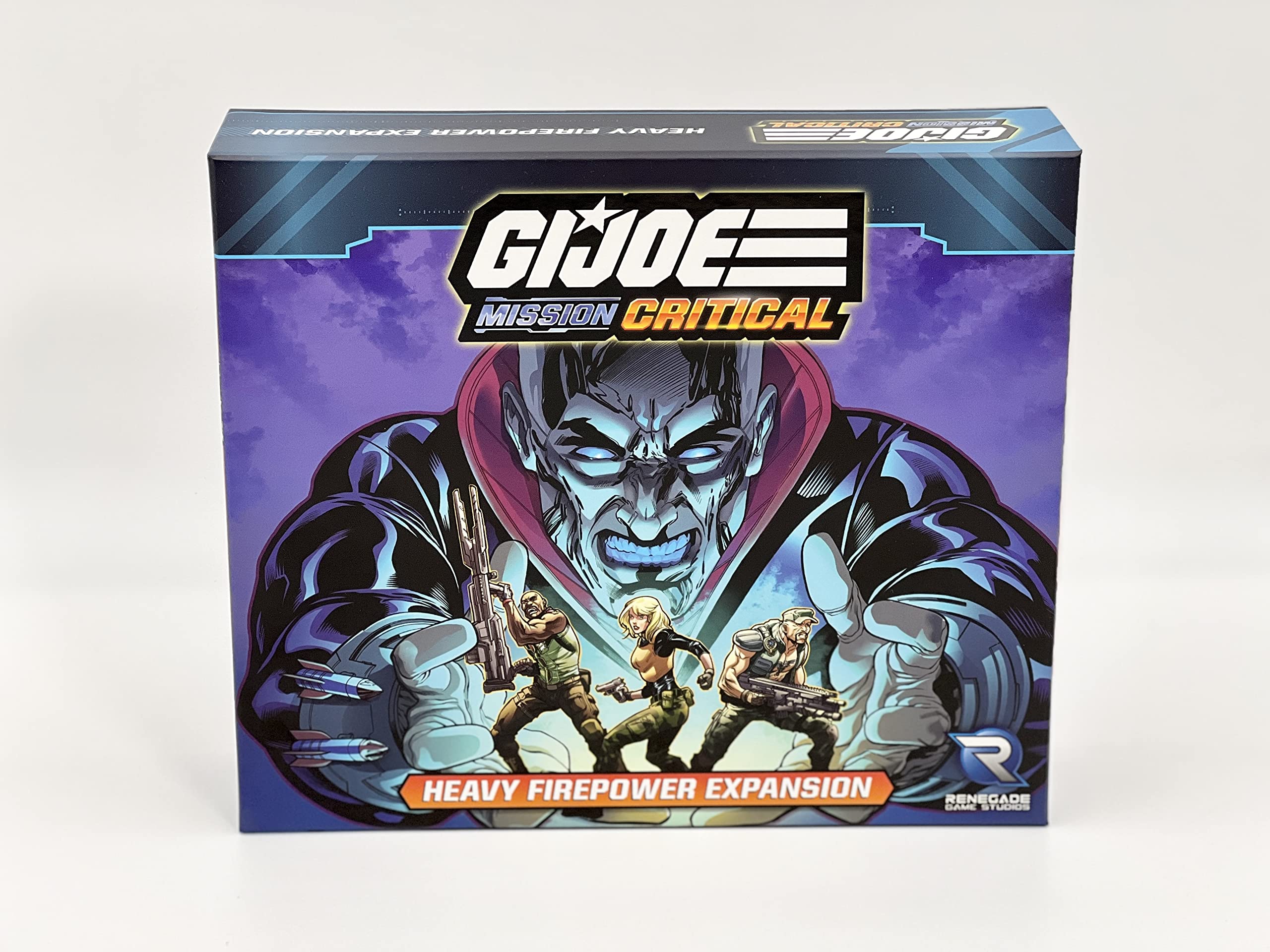 Renegade Games Studios G.I. Joe Mission Critical: Heavy Firepower Expansion - Cooperative Board Game, Role Playing Game, Renegade Game Studios, Ages 14+, 2-5 Players, 45-60 Minute Playing Time