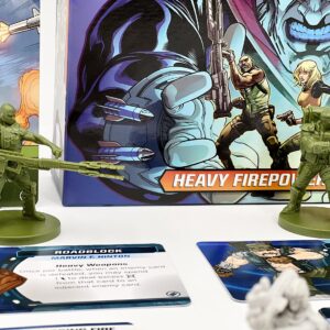 Renegade Games Studios G.I. Joe Mission Critical: Heavy Firepower Expansion - Cooperative Board Game, Role Playing Game, Renegade Game Studios, Ages 14+, 2-5 Players, 45-60 Minute Playing Time