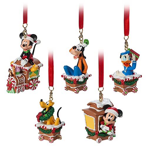 Disney Mickey Mouse and Friends Train Ornament Set