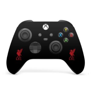 Head Case Designs Officially Licensed Liverpool Football Club Liver Bird Red On Black Art Vinyl Sticker Gaming Skin Decal Cover Compatible With Xbox Series X Console and Controller Bundle