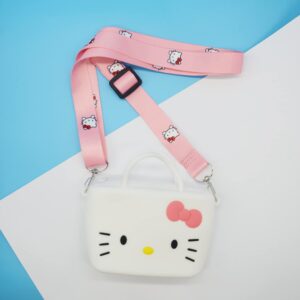 Kitty Cat Purse with Adjustable Lanyard Zipper Kitty Cat Wallet Crossbody Bag Shoulder Bag Coin Pouch with Handle, Sanlio Accessories for Women