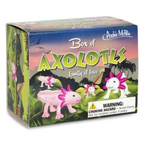 Accoutrements Archie McPhee Box of Axolotls Family of Four