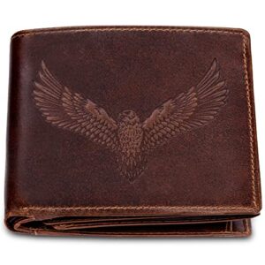 URBAN FOREST Zeus Leather Wallet & Accessory Set for Men, Caramel Brown, Casual