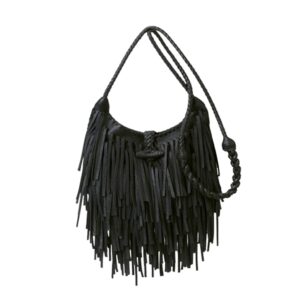 women fringe tassel crossbody bag hippie boho leather shoulder bag vintage western cowgirl purse country concert outfits (black,one size)