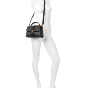 GUESS Ginevra Top Handle Flap, Coal Logo