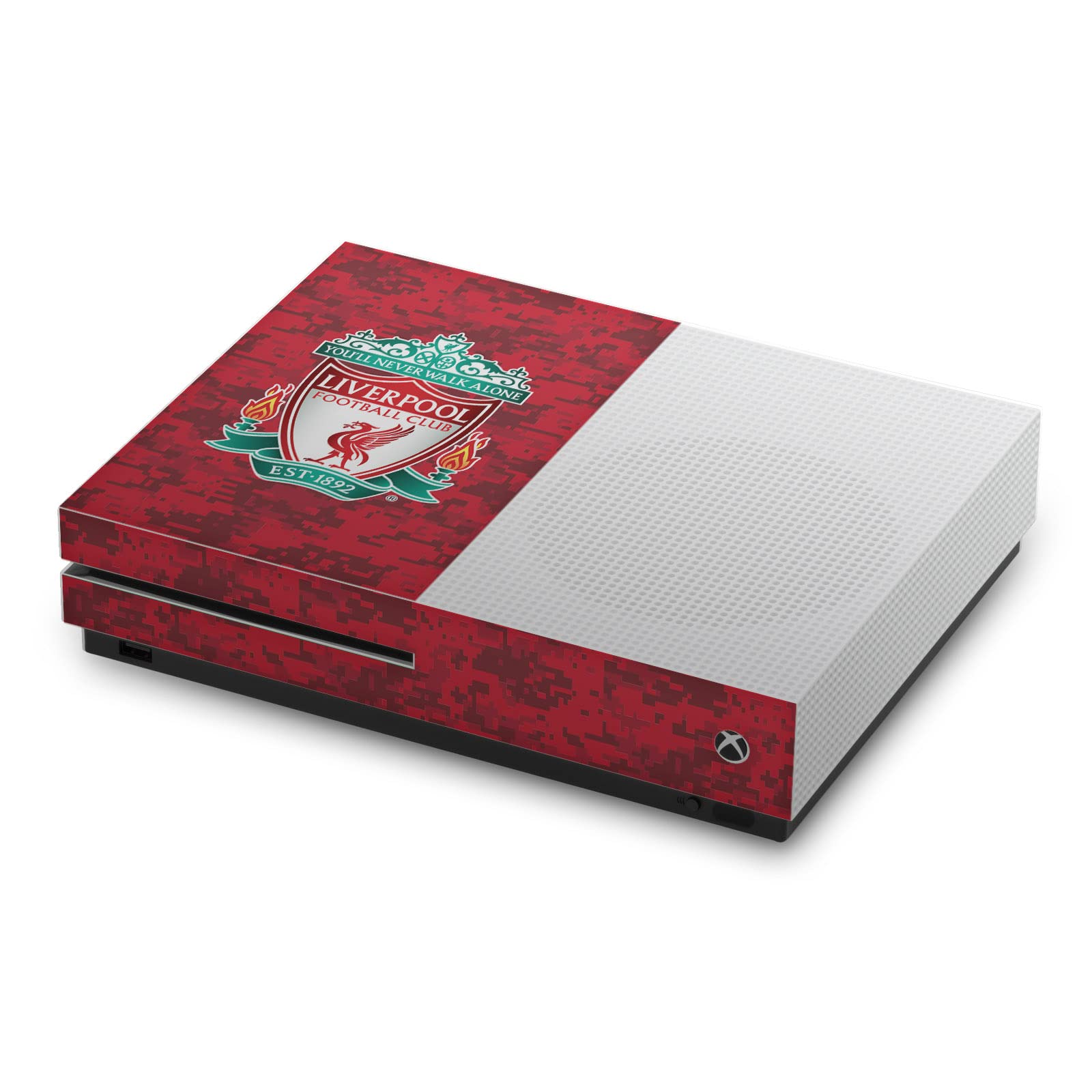 Head Case Designs Officially Licensed Liverpool Football Club Crest Red Camouflage Art Vinyl Sticker Gaming Skin Decal Cover Compatible with Xbox One S Console