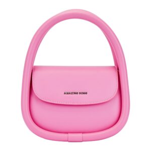 Amazing Song Small Top Handle Purses for Women, Designer Leather Handbag Removable Crossbody Strap with Box, Soft Bag