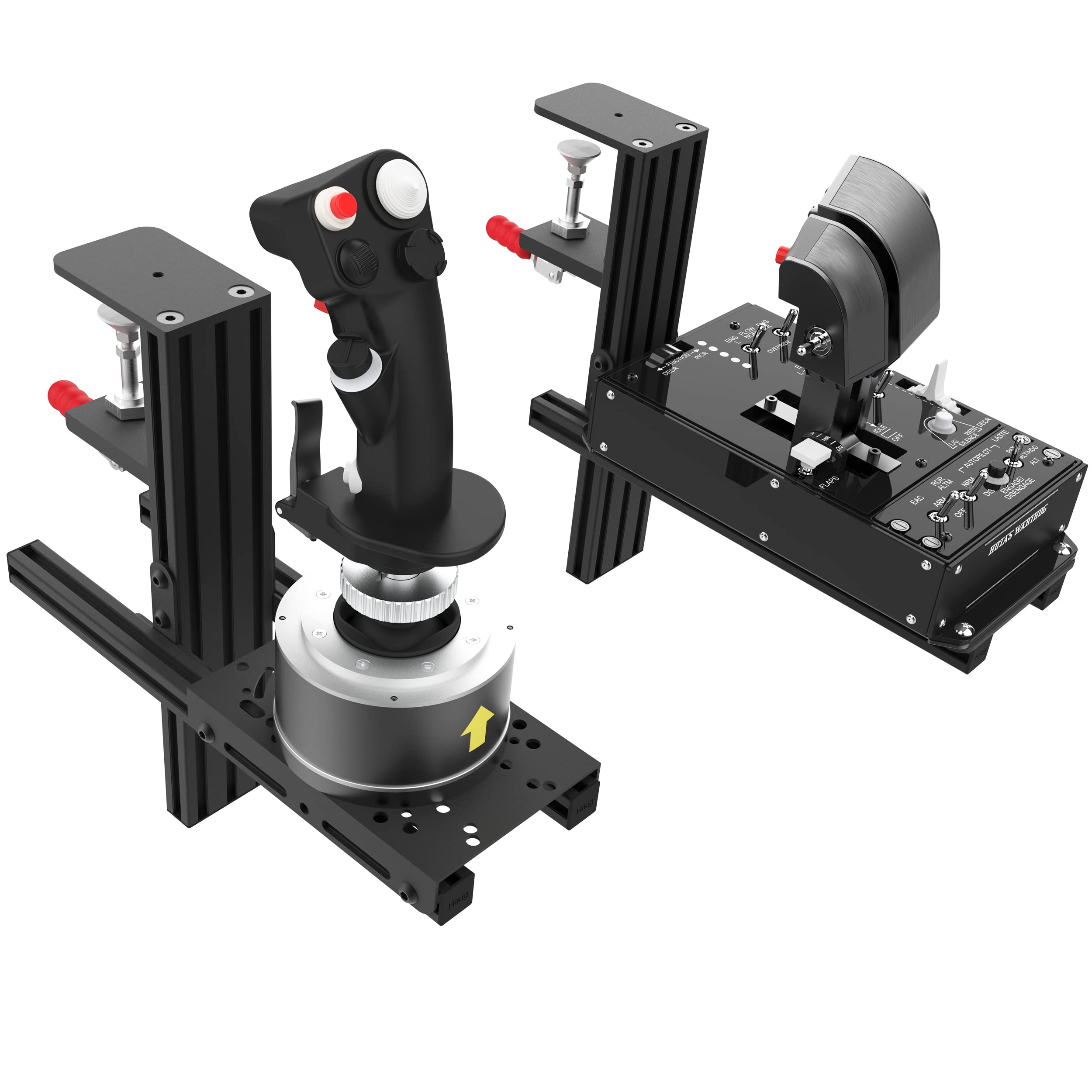 Easyget 2 Set The Desk Mount for The Flight Sim Game Joystick, Throttle and Hotas Systems Compatible with Logitech X56, X52, X52 Pro Hotas, Thrustmaster HOTAS Warthog, T-Flight, T.16000M,TCA and More