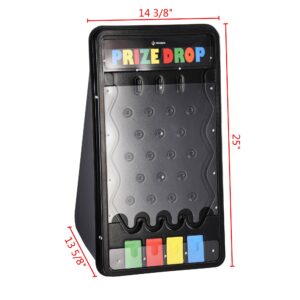 25" Mini Prize Drop Boards Table-top Game with 8 Pucks 4 Slots Reusable Carnival Party Holiday Activity Develop Intellect US Delivery (25"x14")