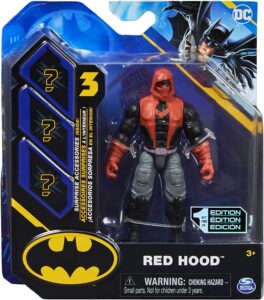 dc batman 2022 red hood 4-inch action figure by spin master