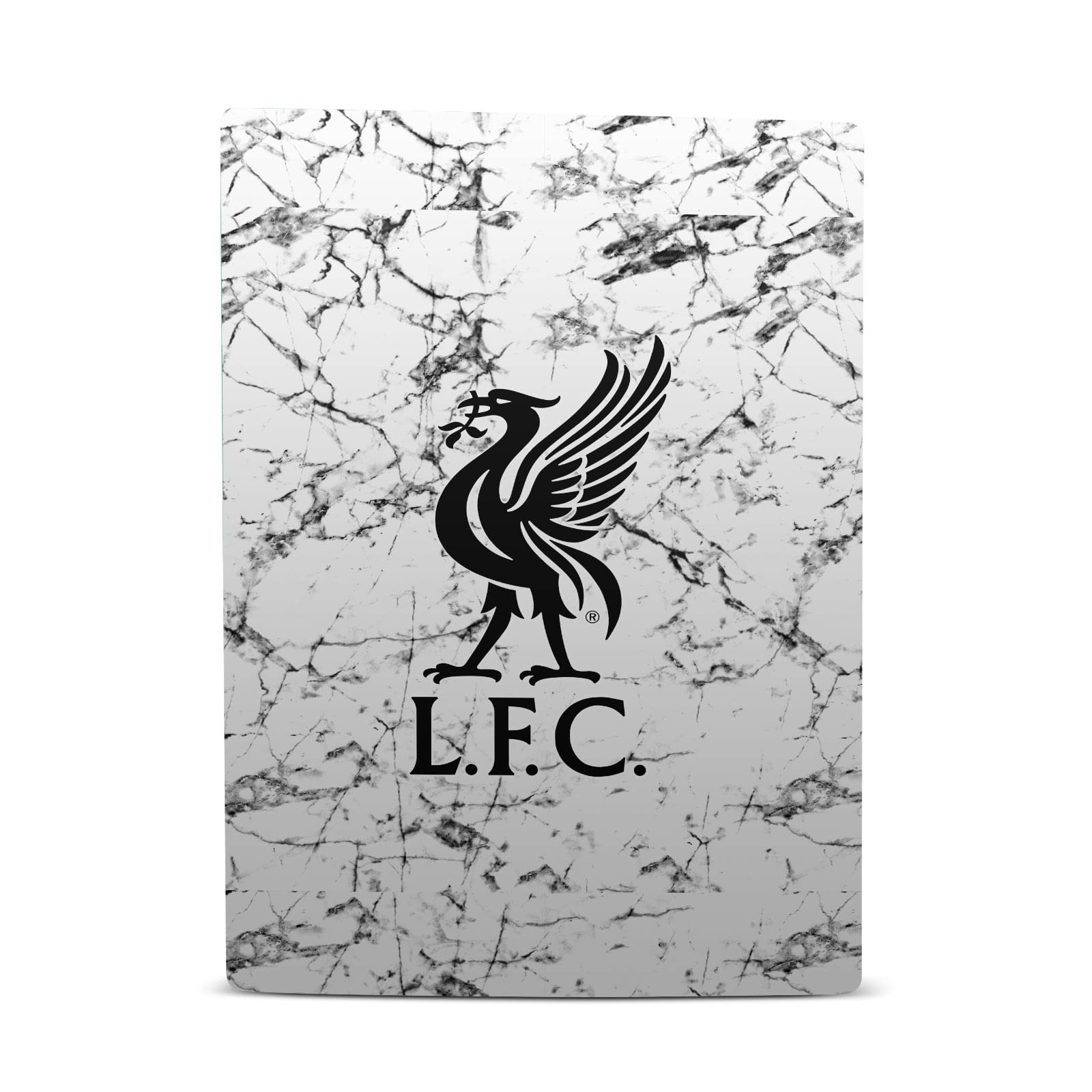 Head Case Designs Officially Licensed Liverpool Football Club Black Liverbird Marble Art Vinyl Faceplate Gaming Skin Decal Compatible With Sony PlayStation 5 PS5 Digital Console & DualSense Controller