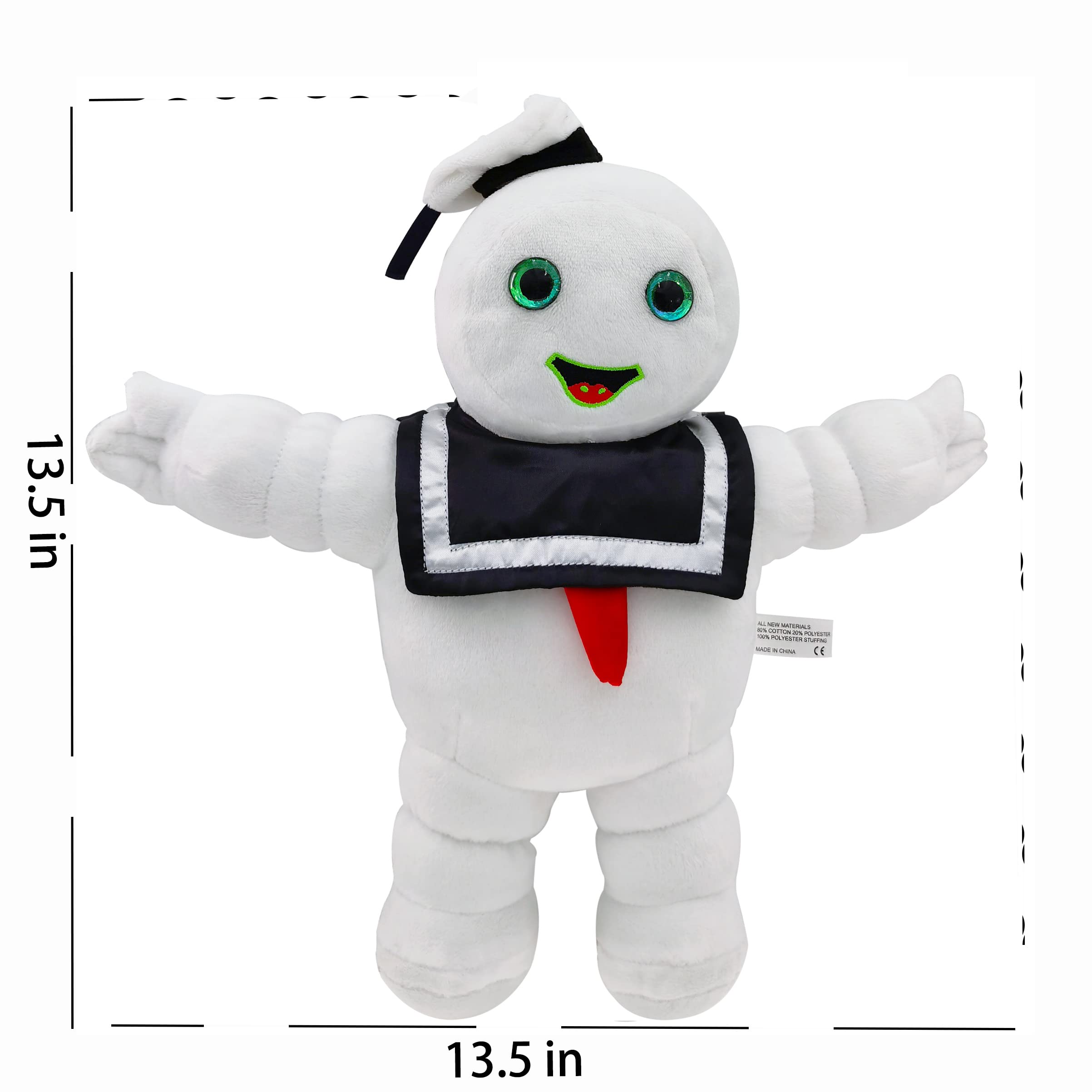 ENOMIN Noctilucent Stay Puft Marshmallow Man Plush Doll Ghost Hunter Plushie Stuffed Toy Figures