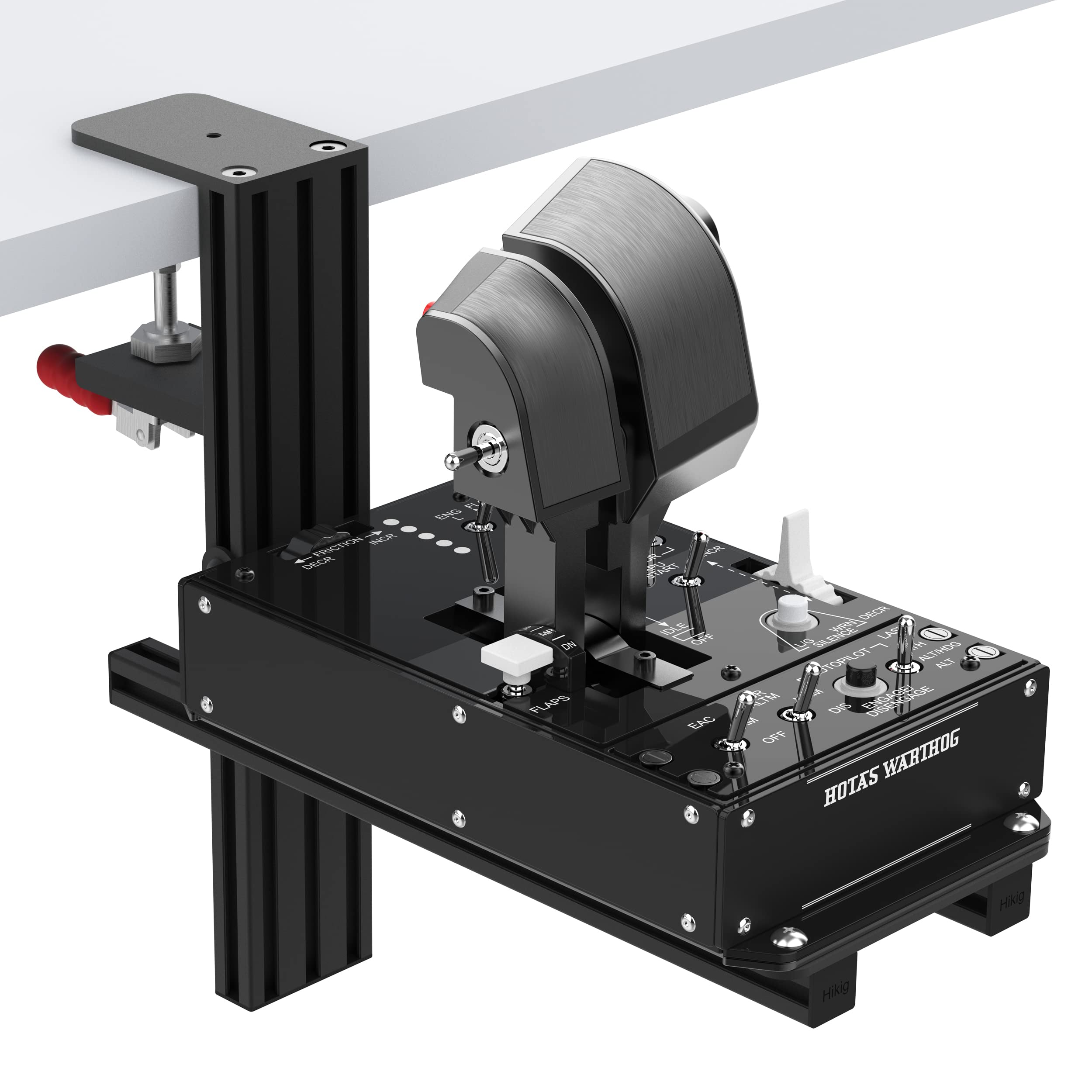 Easyget 2 Set The Desk Mount for The Flight Sim Game Joystick, Throttle and Hotas Systems Compatible with Logitech X56, X52, X52 Pro Hotas, Thrustmaster HOTAS Warthog, T-Flight, T.16000M,TCA and More