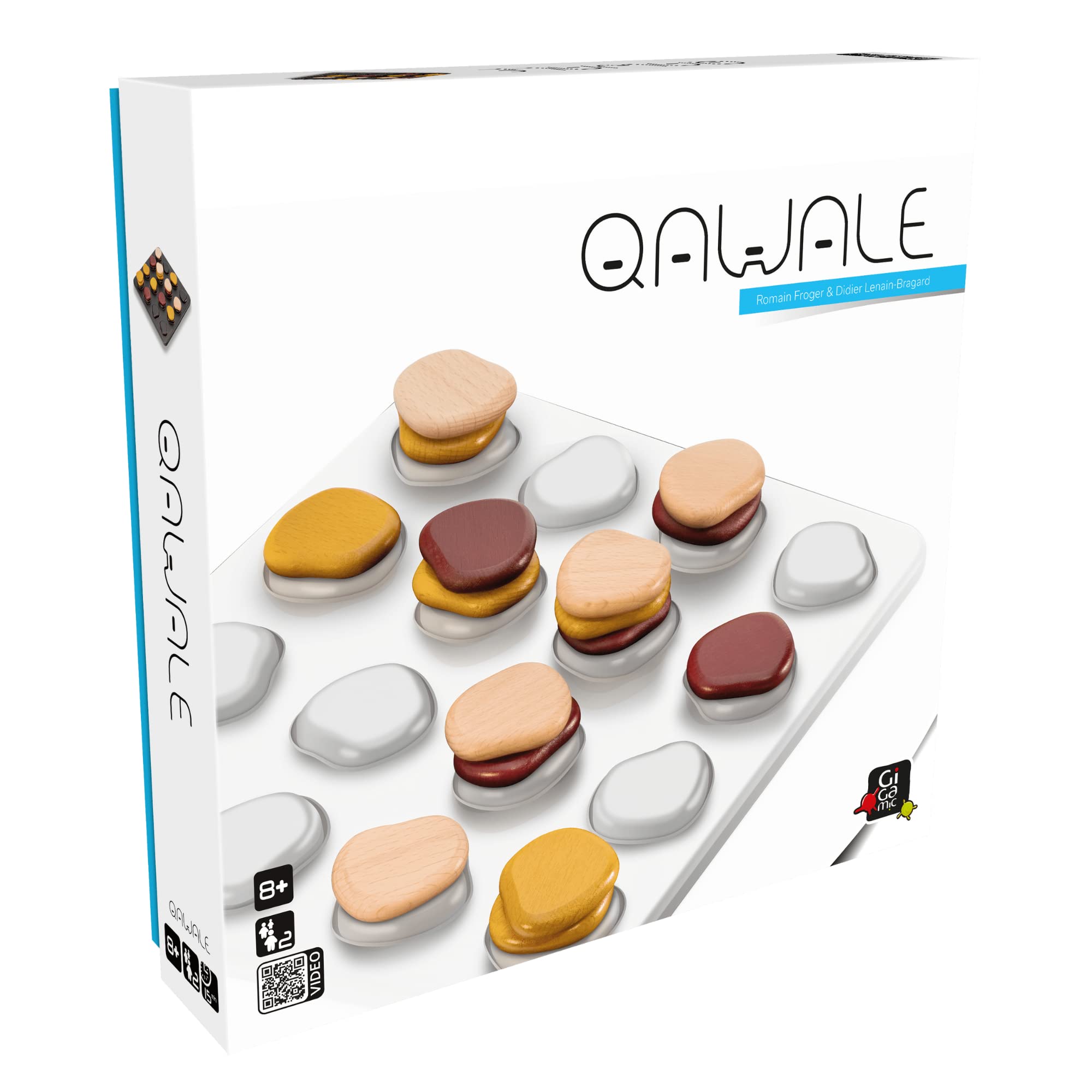 Gigamic Qawale | Abstract Strategy Game for Adults and Familes | Ages 8+ | 2 Players | 15 Minutes