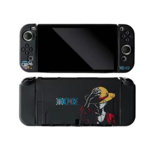 enfily cute one piece case compatible with nintendo switch oled, dockable case cover, ergonomic soft tpu grip case for joycon, sparkle skin set