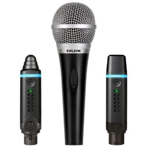 nux b-3 plus with microphone wireless microphone system for xlr dynamic microphone