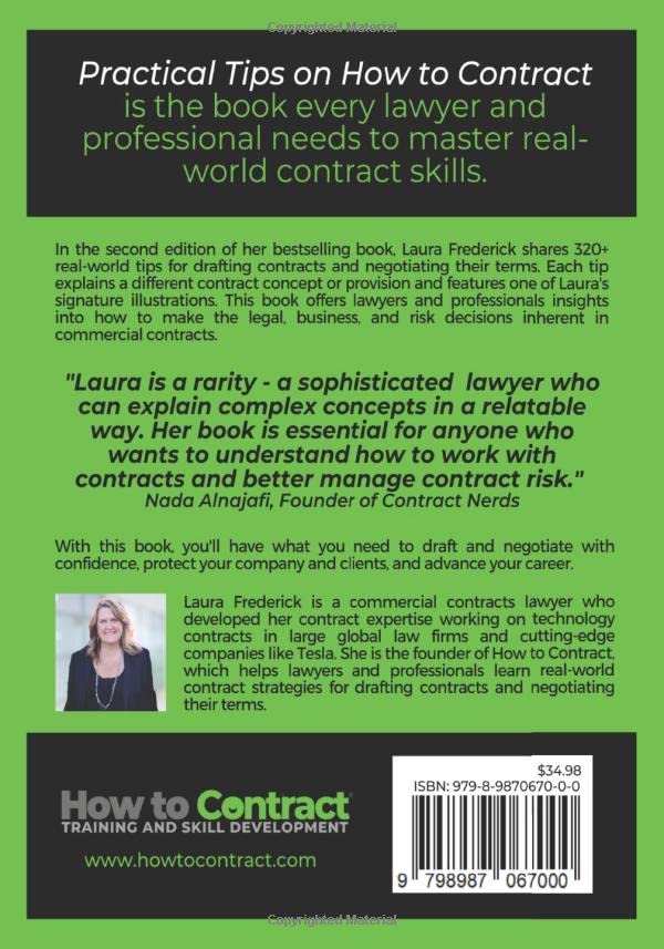 Practical Tips on How to Contract: Learn How to Draft and Negotiate from a Former Big Law and Tesla Commercial Contracts Lawyer