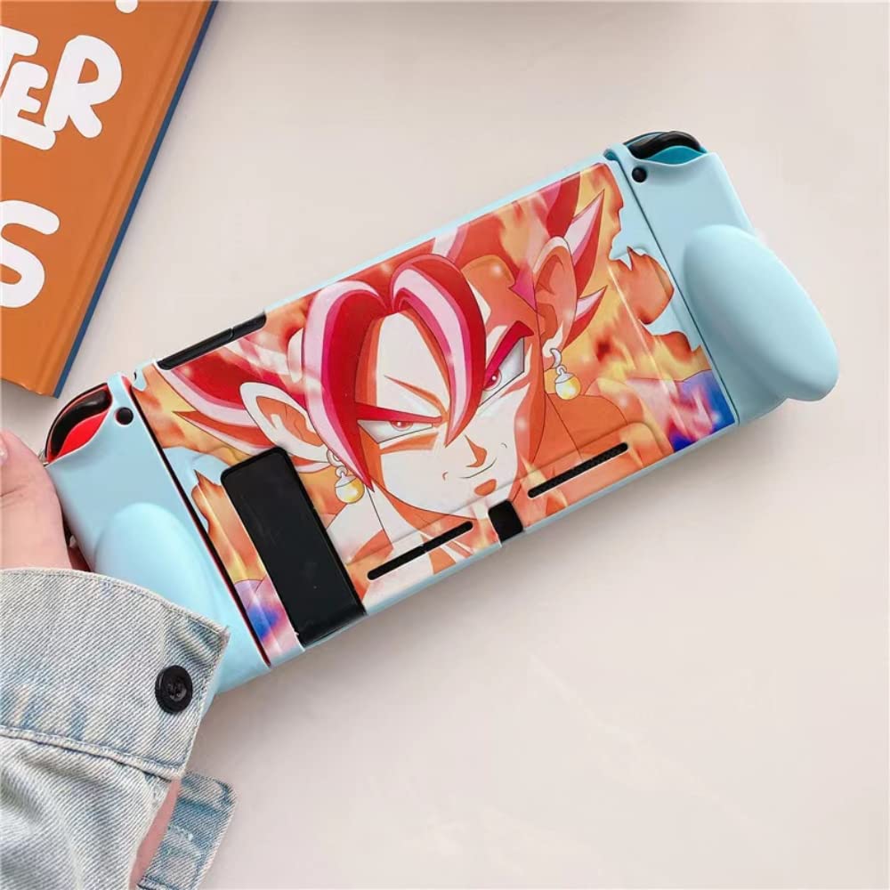 ENFILY for Cute Dragon Ball Case Compatible with Nintendo Switch, Dockable Case Cover, Ergonomic Soft TPU Grip Case for Joycon, Sparkle Skin Set