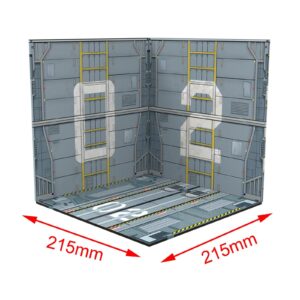 Menolana 1/12 Scale Backdrop Show Display Organizer Collection Diorama for Action Figures, Style A