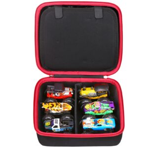 FBLFOBELI Travel Hard Carrying Case Compatible With Hot Wheels Monster Trucks Set of 12 1:64 Scale Die-Cast Toy Trucks, Portable Storage Bag (Case Only)