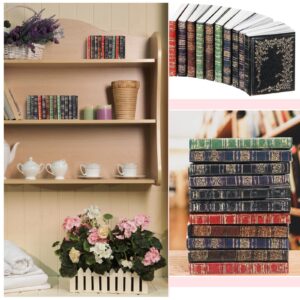 Leitee 100 Pcs 1: 12 Scale Miniatures Dollhouse Books Mini Miniatures Books Dollhouse Accessories Tiny Things Timeless Model for Library Decorations DIY Projects Girl Boy Doll Houses School Room