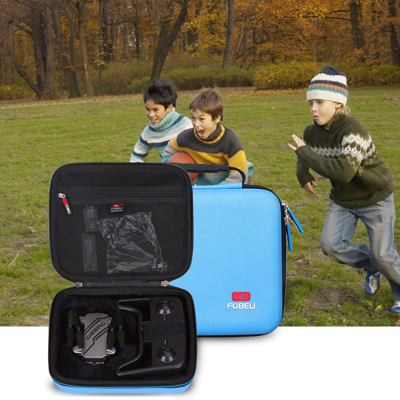 FBLFOBELI EVA Hard Carrying Case Compatible With DEERC D20 Mini Drone for Kids with 720P HD FPV