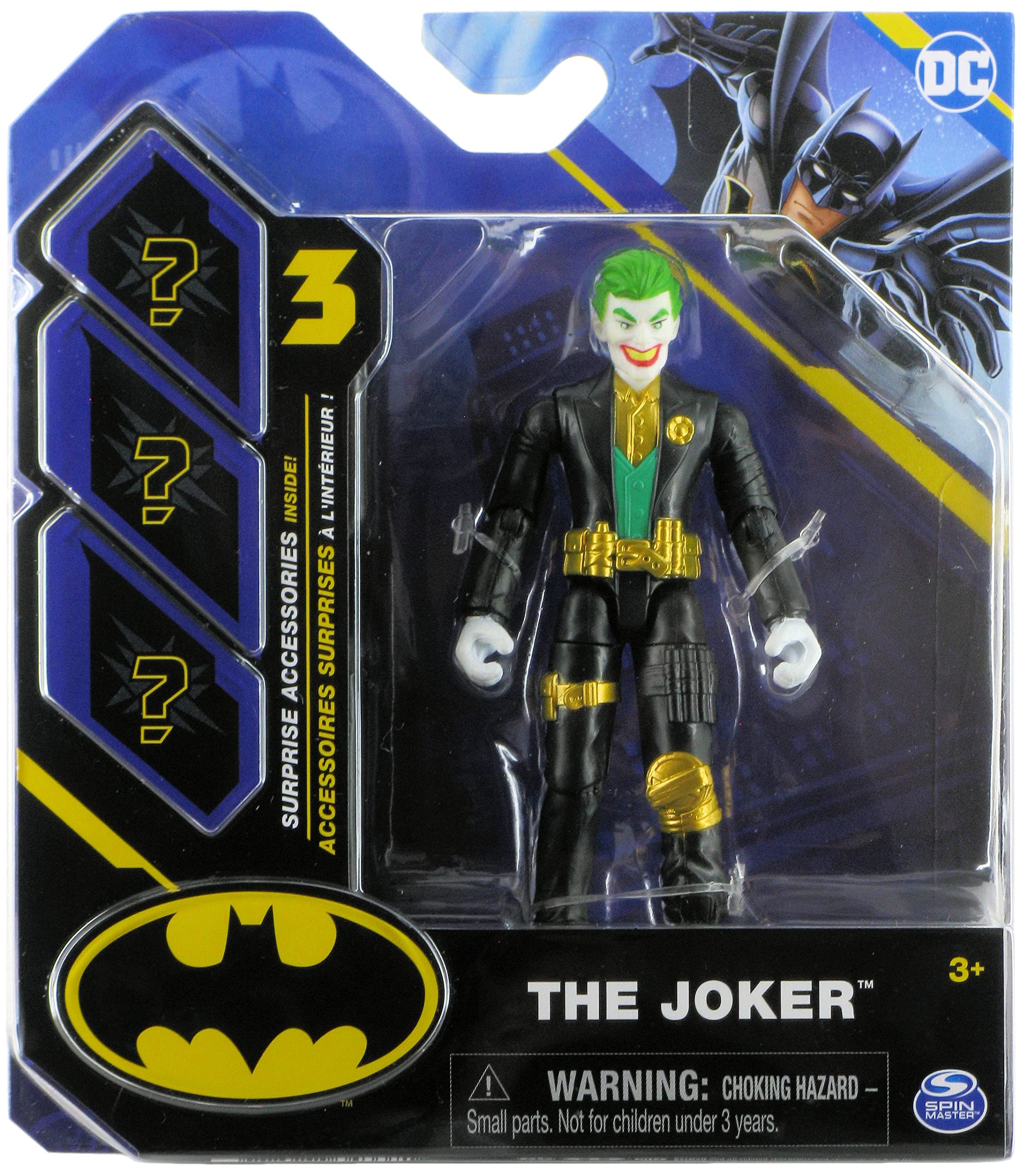 BATMAN DC 2022 The Joker (Black and Gold Tux) 4-inch Action Figure by Spin Master