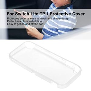 Janzoom TPU Sleeve, Protective Case Portable Comfortable Comprehensive Protection Anti Fingerprint Half Packed for Switch Lite(Transparent)