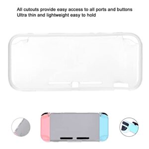 Janzoom TPU Sleeve, Protective Case Portable Comfortable Comprehensive Protection Anti Fingerprint Half Packed for Switch Lite(Transparent)