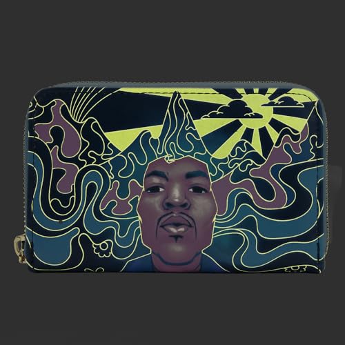 Loungefly Jimi Hendrix Psychedelic Landscape Zip Around Wallet