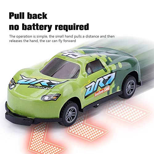 Children's Stunt Alloy Toy Car, 360° Flip Jumping Stunt Toy Cars Kids Stunt Alloy Car Set, Pull Back Catapult Toy Cars Mini Model Cars for Kids, Pull Back Vehicles Diecast Cars Models (6 Pcs/Set)