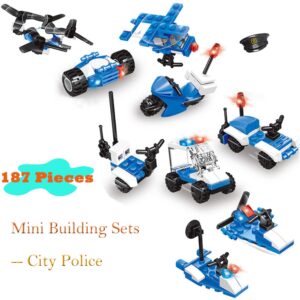 Ulanlan Military Vehicles and Engineering Cars Building Brick Sets, 3D Assembly Cars Construction Building Kit for Party Favors, Kids Prizes, Mini Building Block Car Toys for Boys and Girls, 30 Boxes