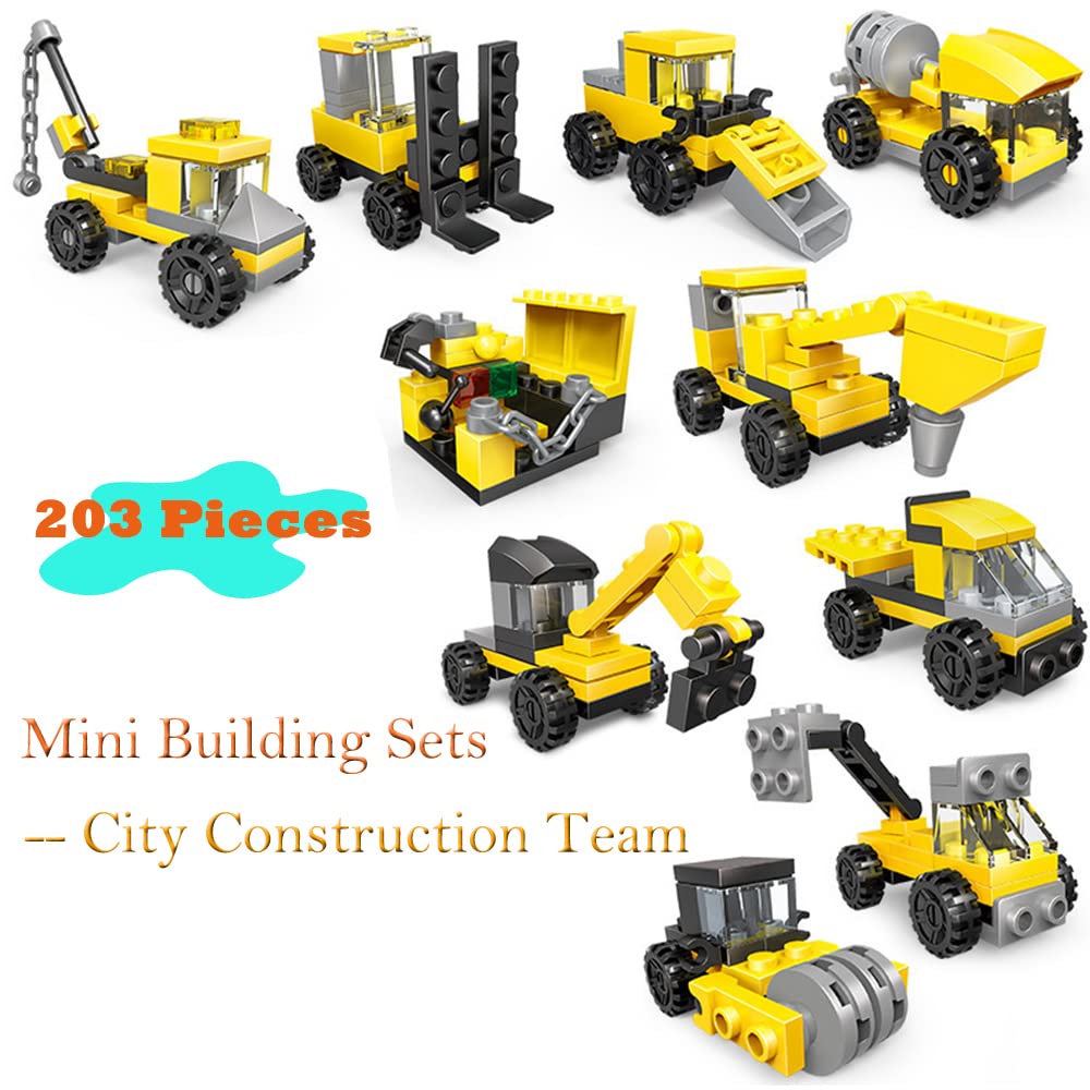 Ulanlan Military Vehicles and Engineering Cars Building Brick Sets, 3D Assembly Cars Construction Building Kit for Party Favors, Kids Prizes, Mini Building Block Car Toys for Boys and Girls, 30 Boxes