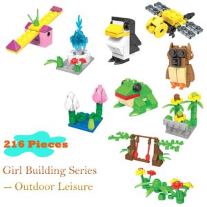 Ulanlan Girls Building Set for Age 6 Year Old Kids, STEM Toy Building Sets for Girls, Girls Building Block Construction Kits for Party Favors, Kids Prizes, Best Birthday Gift for Girls 30 Boxes