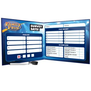 Family FEUD Survey Says Edition Card Game, Complete with Hundreds of Questions, 150 Question Cards, 50 Fast Money Cards, Complementary App with Sound Effects from The Show For 3 Players