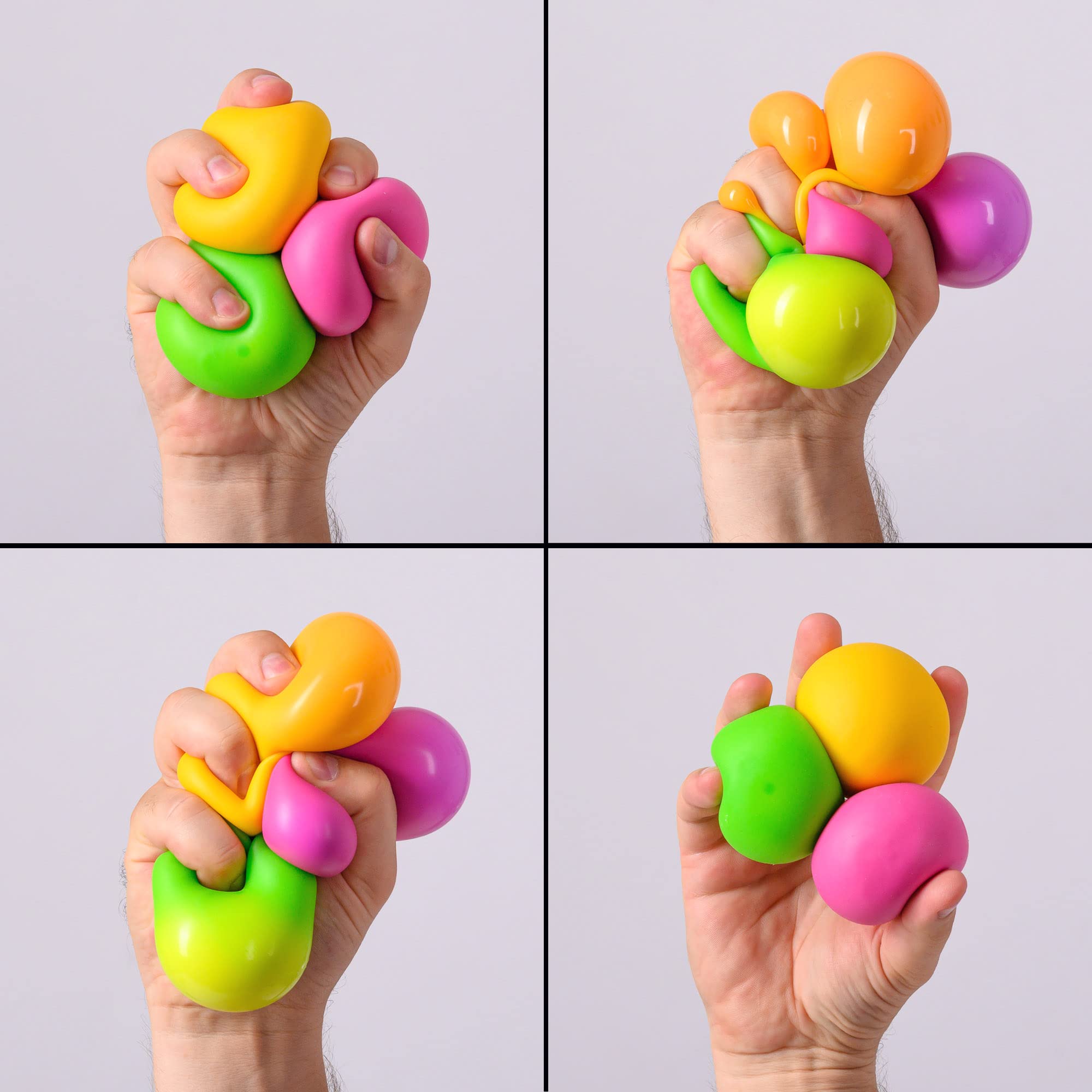 Nutty Toys Sensory Stress Balls for Kids & Adults - Squishy Color Changing Dough Ball, Top Autism Anxiety Relief Fidget 2024 Unique Teen Gifts Best Boy Girl & Tween Christmas Stocking Stuffers Idea