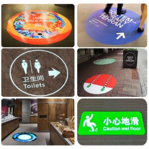 GEZHOUBA 35 Watts Custom Logo GOBO Projector Lights Outdoor, LED GOBO Projector Lamp IP67 Waterproof for Business Store Front Advertising and Wedding, Projected Image Effect On Wall Floor