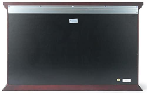 Displays2go 34" Countertop/Wall Mount Display Case, Adjustable Shelves, Locking - Mahogany (DCC3422MH2)