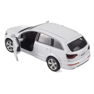 for audi r8 q7. 1:36 alloy car off-road vehicle children's toy pull back car model ornaments boy birthday gift collection (color : white)