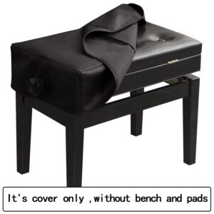 mooson Adjustable Piano Bench Dust Cover Waterproof and Scratch-Resistant Covers Only