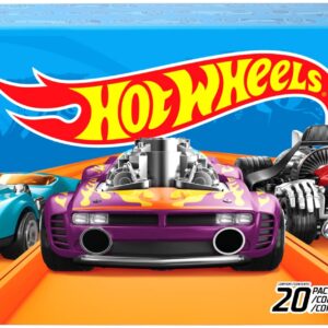 Hot Wheels Super Speed Blastway Track Set with 1:64 Scale Toy Trucks and Cars 20-Pack and 10-Pack Toy Cars(Styles May Vary)