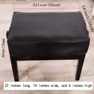 mooson Adjustable Piano Bench Dust Cover Waterproof and Scratch-Resistant Covers Only