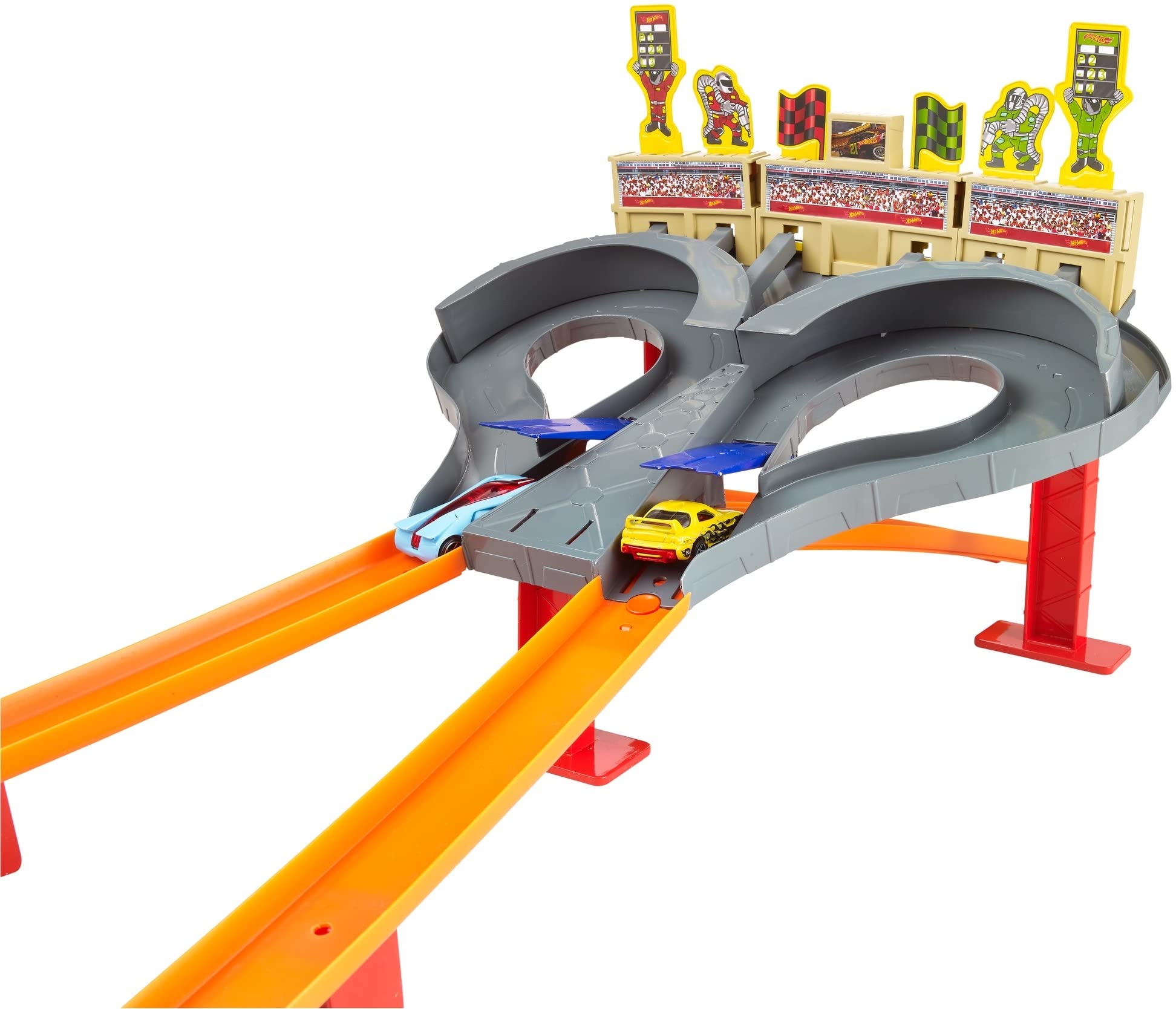 Hot Wheels Super Speed Blastway Track Set with 1:64 Scale Toy Trucks and Cars 20-Pack and 10-Pack Toy Cars(Styles May Vary)