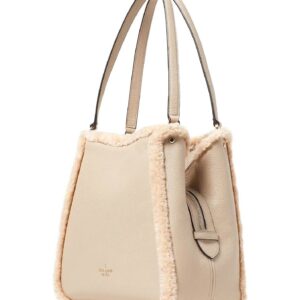 Kate Spade New York Kate Spade Leila Medium Triple Compartment Shoulder (Light Sand Shearling)