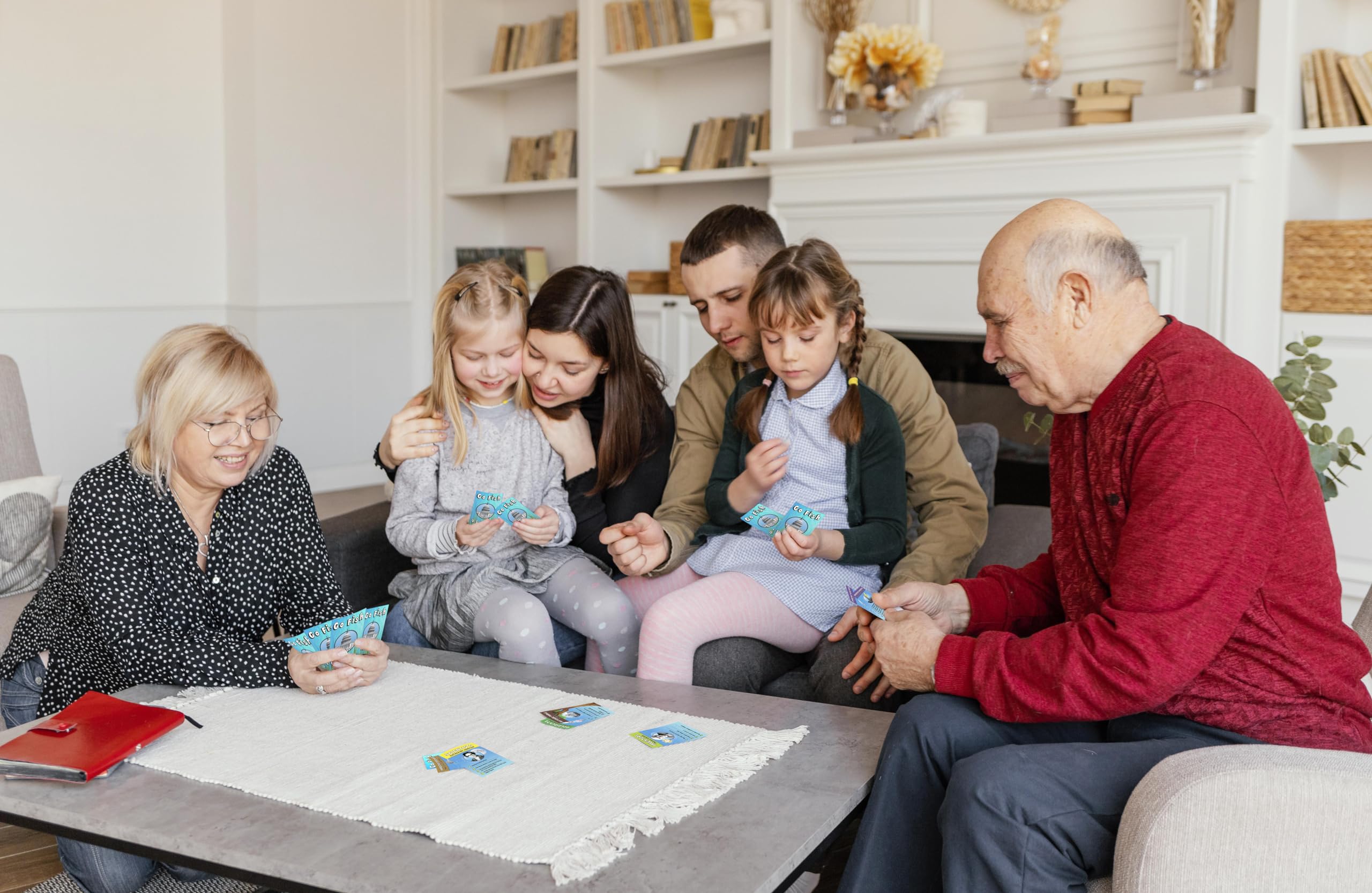 KosoGames Go Fish U.S. History - Combines Classic Go Fish with American History. Kids Collect The top 4 Presidents, Artists, Sports Legends, etc. Ages 7 and up!